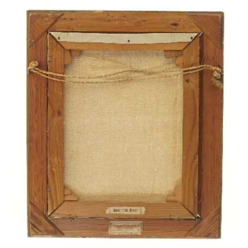 Maleri med landskab (str. 45,5x39 cm)