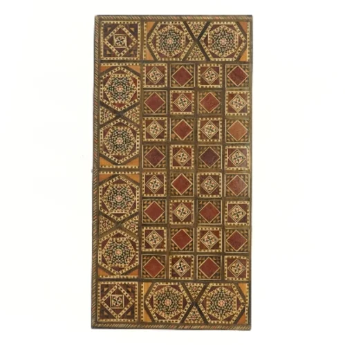 Traditionelt brætspil i træ (str. 25x50x8 cm)