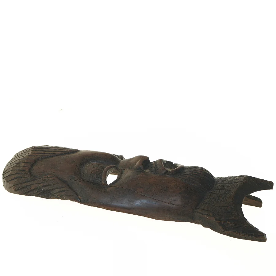 Dekorativ træmaske (str. 50x19 cm)