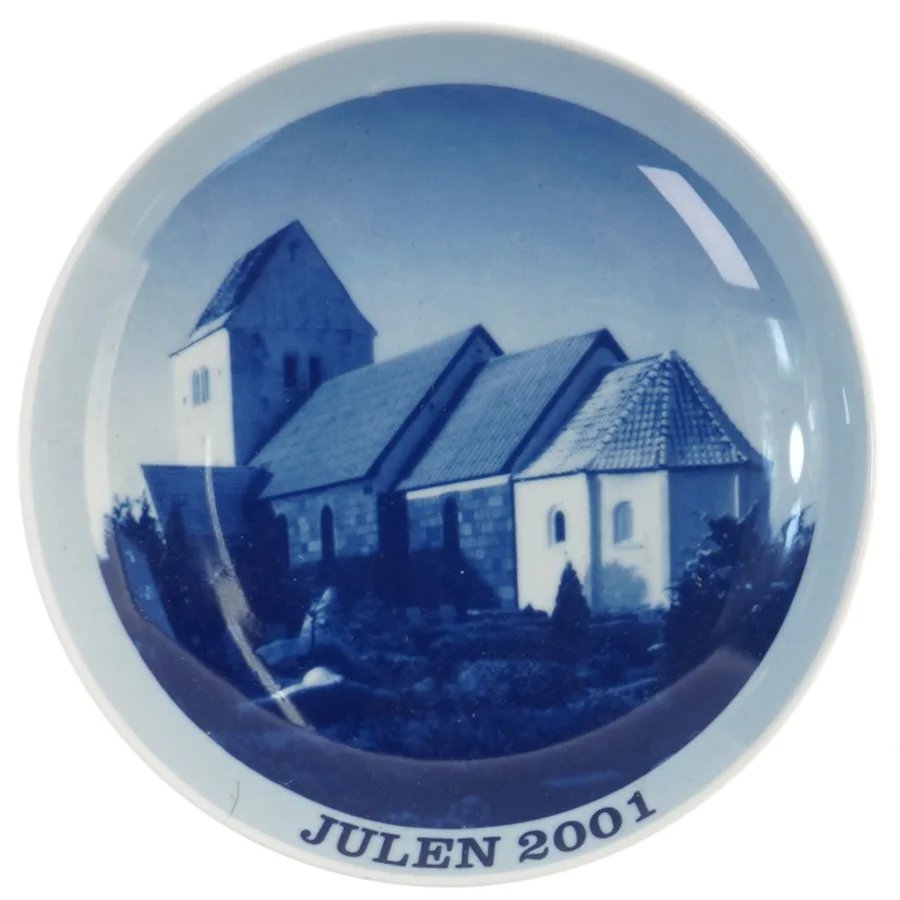 Julen 2001 dekorationsplatte fra Scan Lekven Design (str. Ø 19 cm)