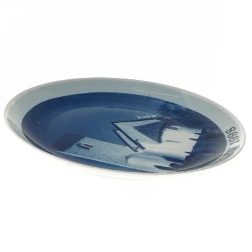 Juleplatte 1998 Veng Kirke fra Scan Lekven Design (str. Ø 19,5 cm)