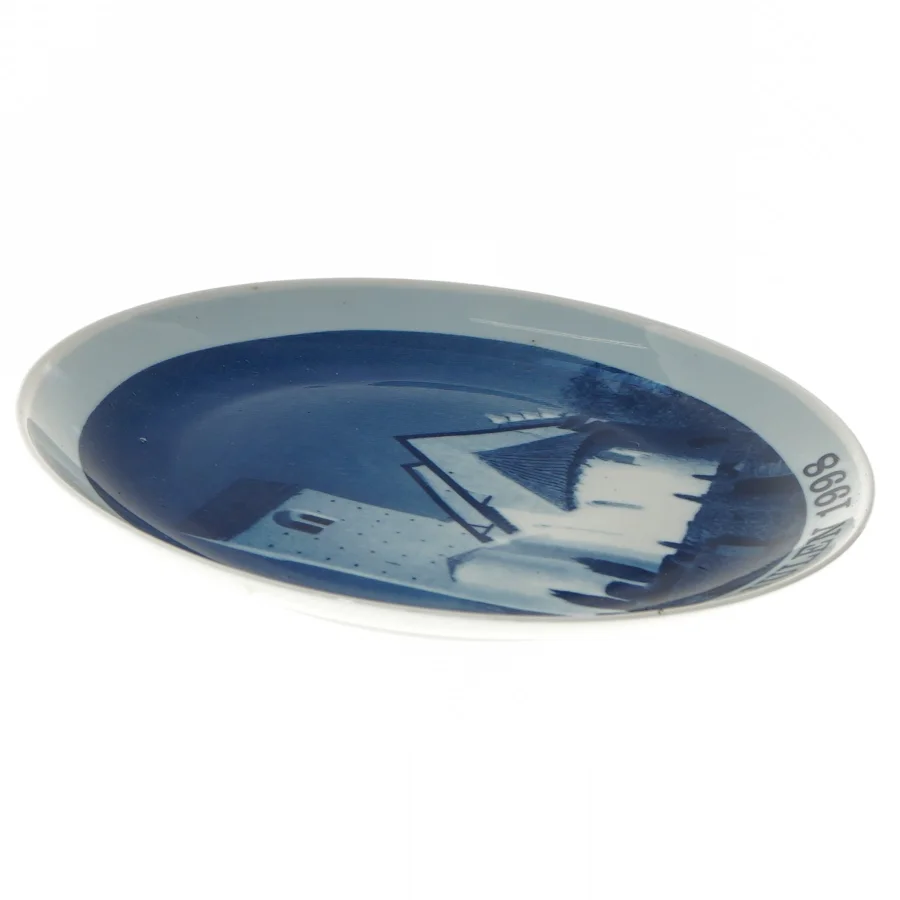 Juleplatte 1998 Veng Kirke fra Scan Lekven Design (str. Ø 19,5 cm)