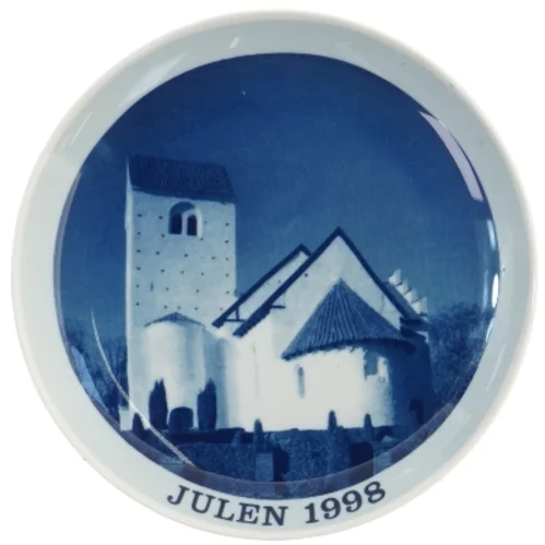 Juleplatte 1998 Veng Kirke fra Scan Lekven Design (str. Ø 19,5 cm)