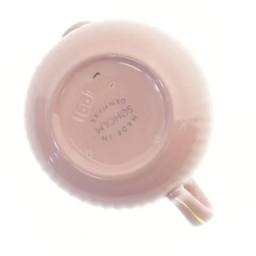 Porcelænskande med guldkant fra Søholm (str. 9x7 cm)