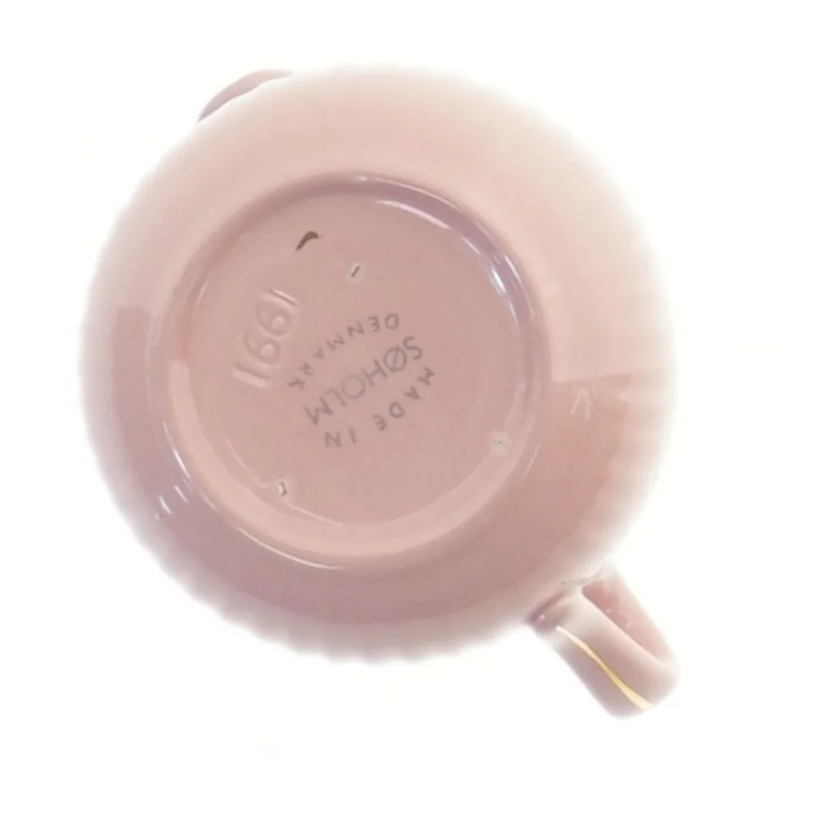 Porcelænskande med guldkant fra Søholm (str. 9x7 cm)