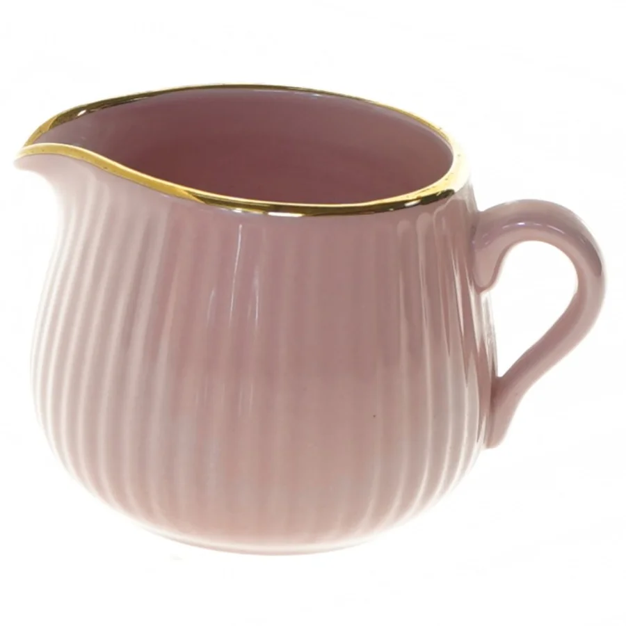 Porcelænskande med guldkant fra Søholm (str. 9x7 cm)