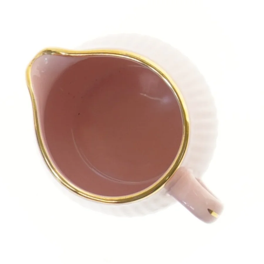 Porcelænskande med guldkant fra Søholm (str. 9x7 cm)