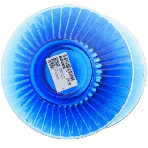 Blå glasvase fra IKEA (str. 24x16 cm)