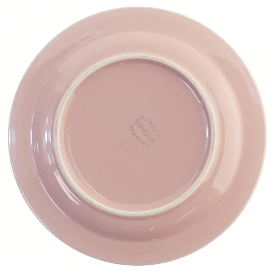 Sæt af fem lyserøde tallerkener fra Søholm (str. 5 styk, ø 17,5 cm)