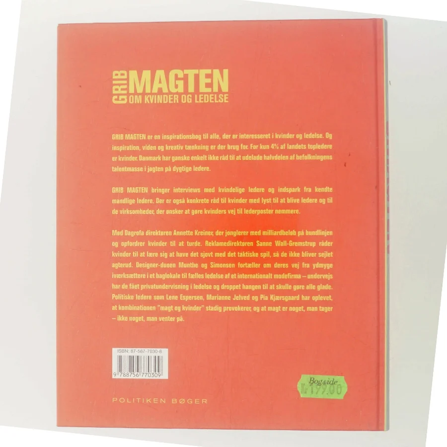 Grib magten : om kvinder og ledelse (Bog)