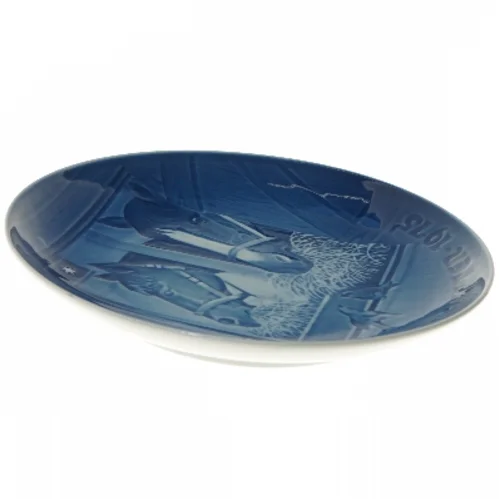 Juleplatte med hestemotiv fra B&G (str. Ø 23 cm)