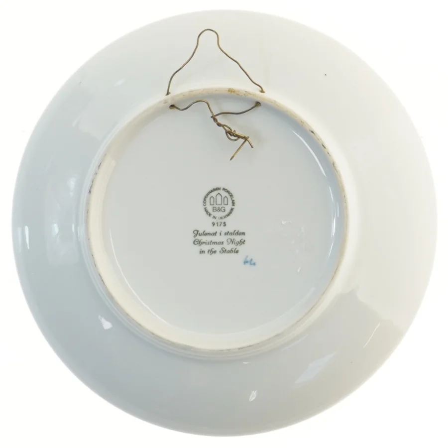 Juleplatte med hestemotiv fra B&G (str. Ø 23 cm)