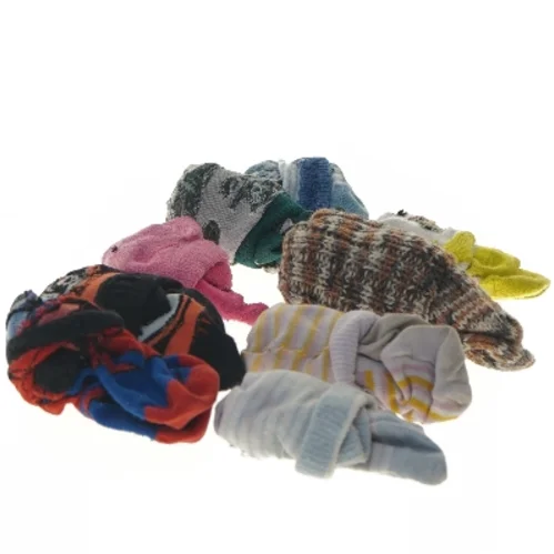 Brugte børnesokker, 10 stk. (str. ca 15 cm)