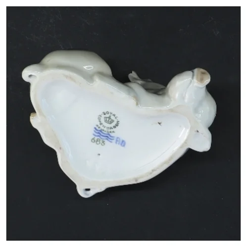 Porcelænsfigur med sovende grise fra Royal Copenhagen (str. 11,5 cm)