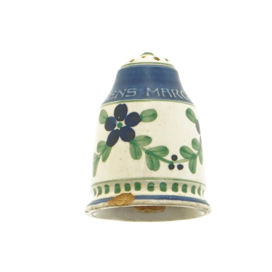 Aluminia - Porcelæns krydderi beholder (str. 7 x 6 cm)