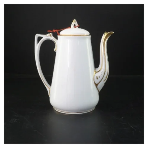 Porcelænskande med guldkant (str. 23 cm)