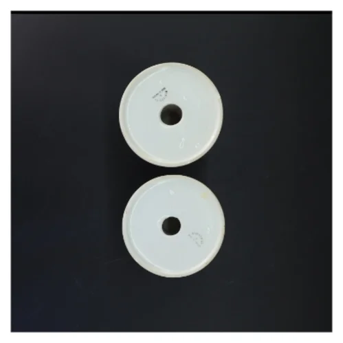 Keramiske lysestager (str. 14 cm. 2 styk)