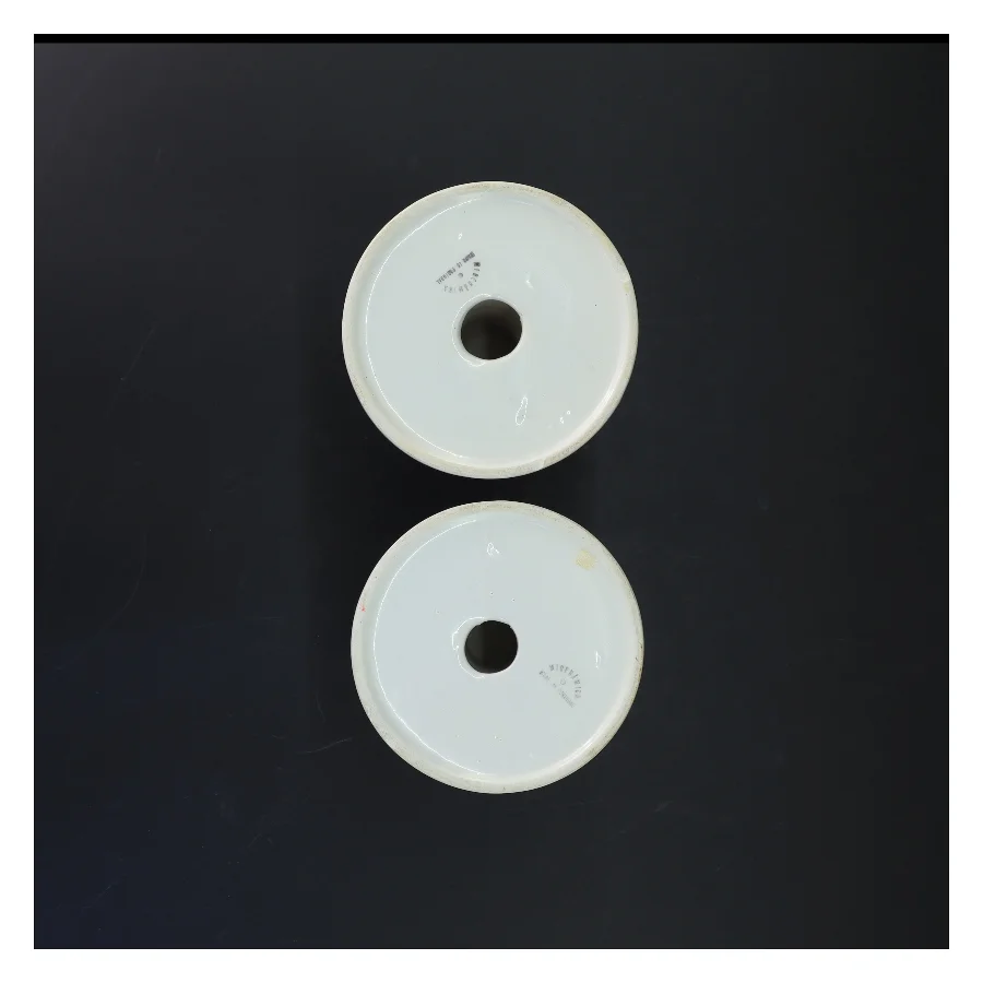 Keramiske lysestager (str. 14 cm. 2 styk)