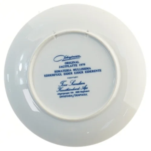 Juleplatte 1979 med ænder (str. Ø 19,5 cm)