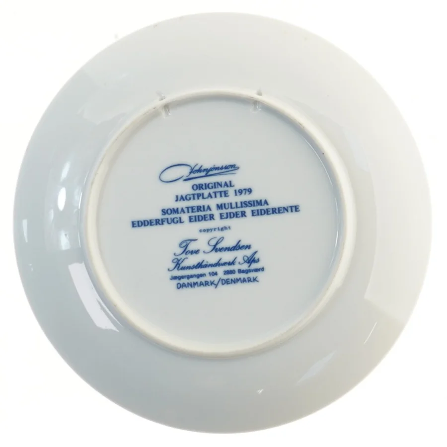 Juleplatte 1979 med ænder (str. Ø 19,5 cm)