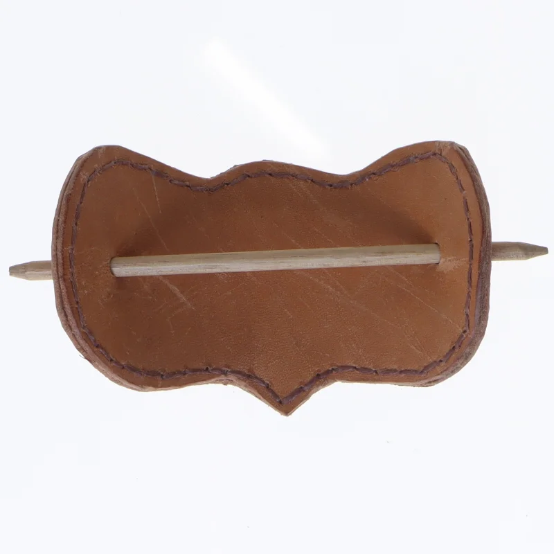 Hårspænde med leopardskind (str. 10 cm)