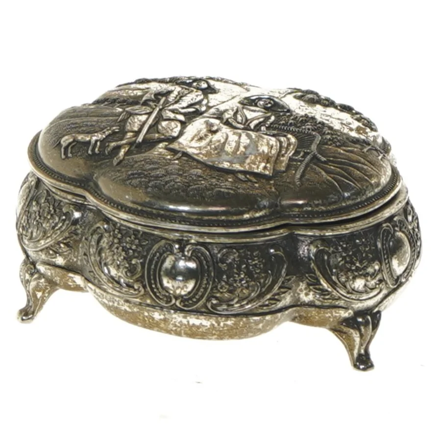 Dekorativ smykkeskrin (str. 11x5 cm)