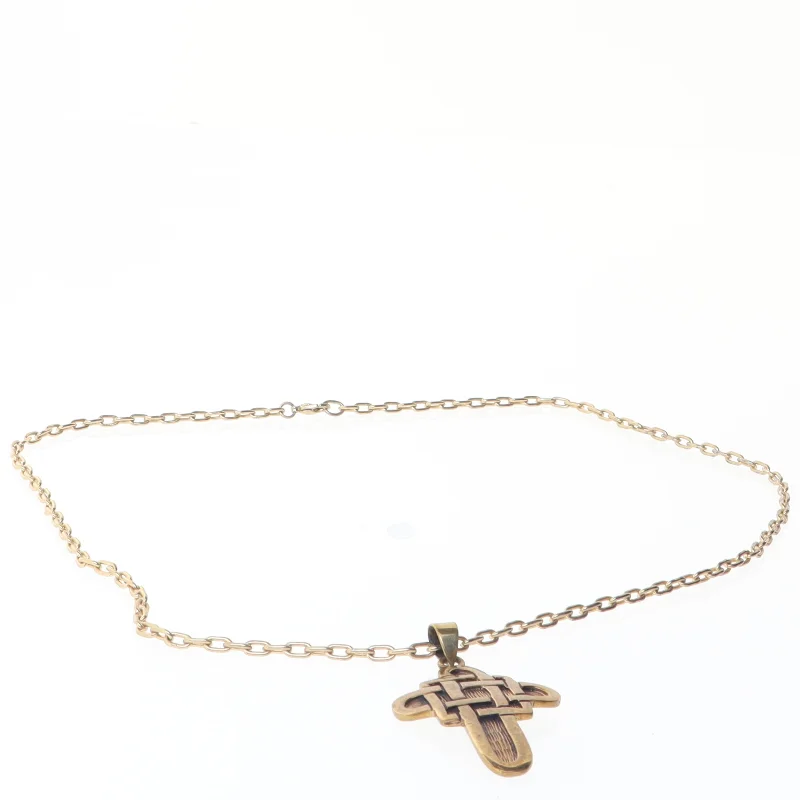 Kors vedhæng med kæde (str. 47 cm)