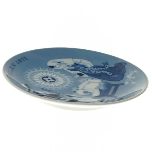 Porcelæn juleplatter 1971 (str. Ø 17,5 cm)