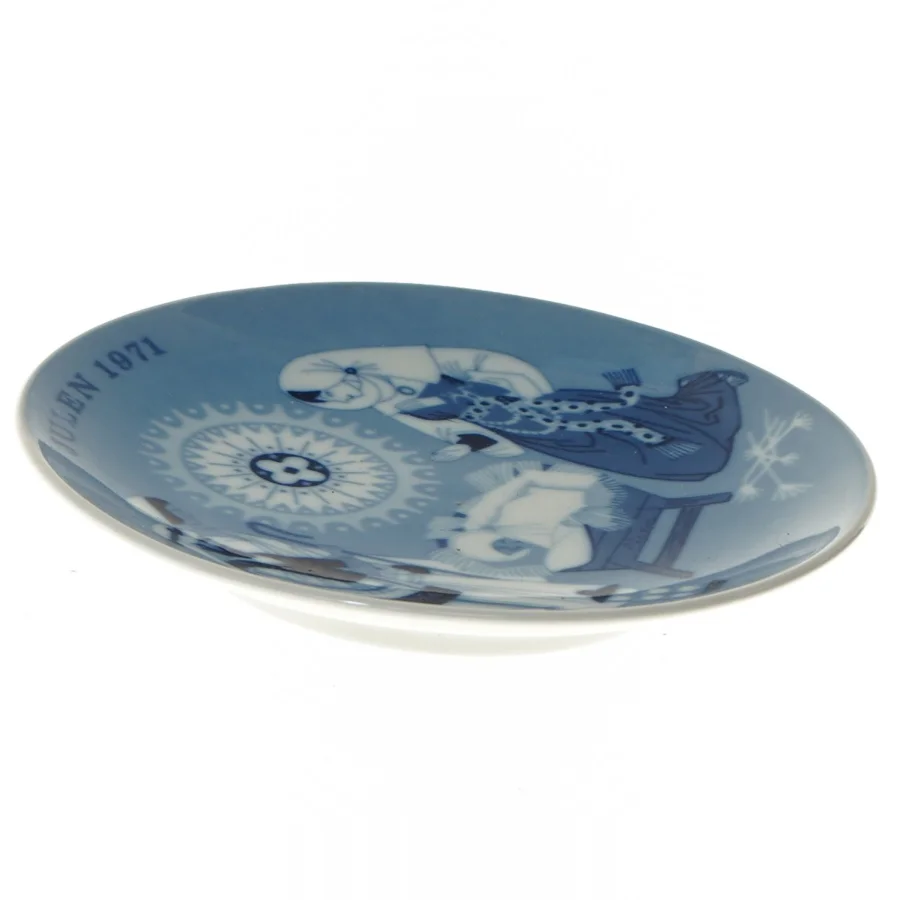 Porcelæn juleplatter 1971 (str. Ø 17,5 cm)