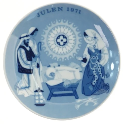 Porcelæn juleplatter 1971 (str. Ø 17,5 cm)