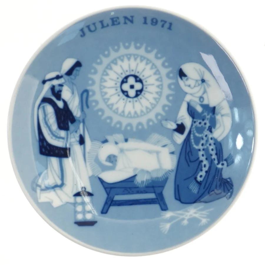 Porcelæn juleplatter 1971 (str. Ø 17,5 cm)