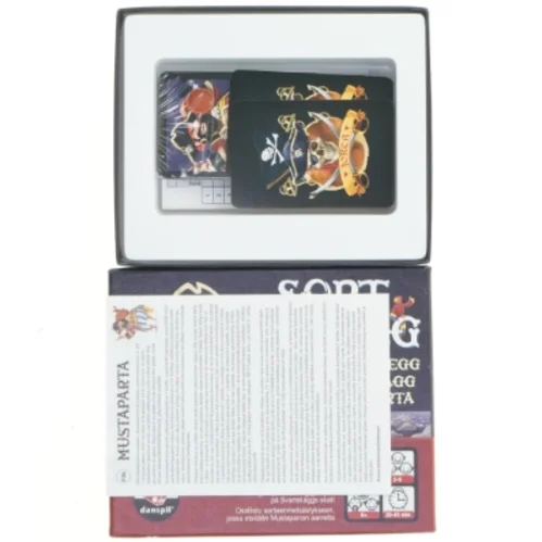 Brætspil, sortskæg (str. 17 x 14 cm)