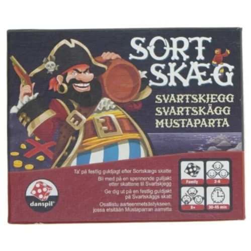 Brætspil, sortskæg (str. 17 x 14 cm)