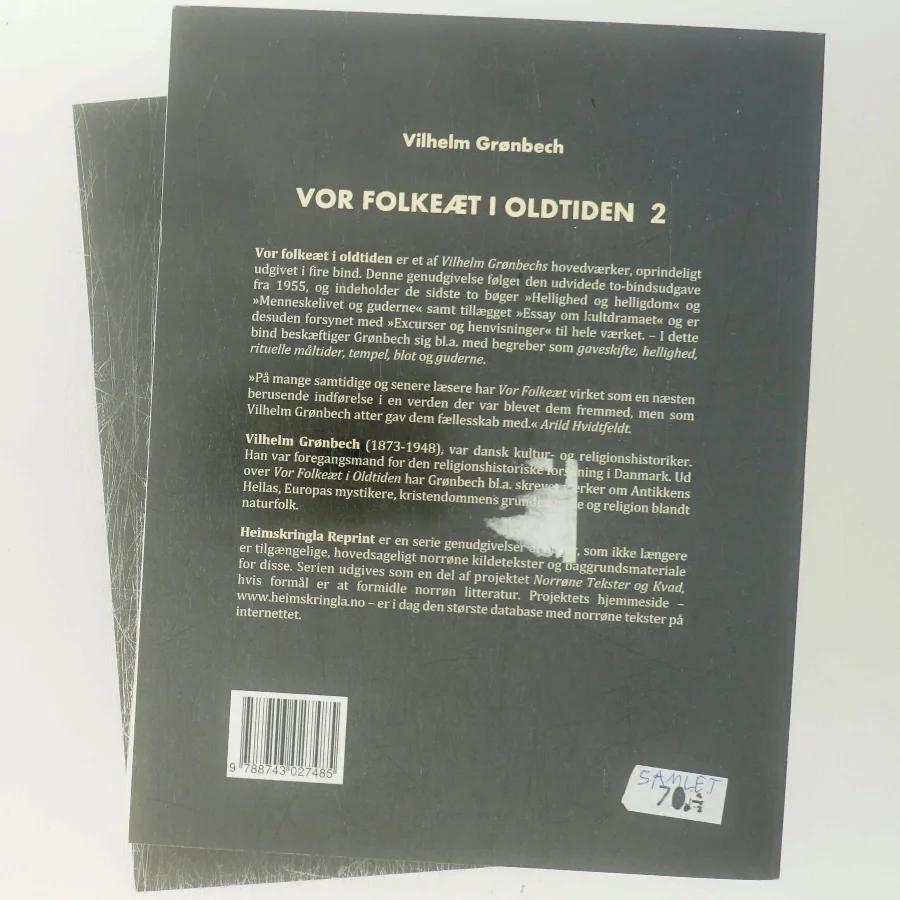 Vor folkeæt i oldtiden. Bind 2 (2-bindsudgave) af Vilh. Grønbech (Bog)