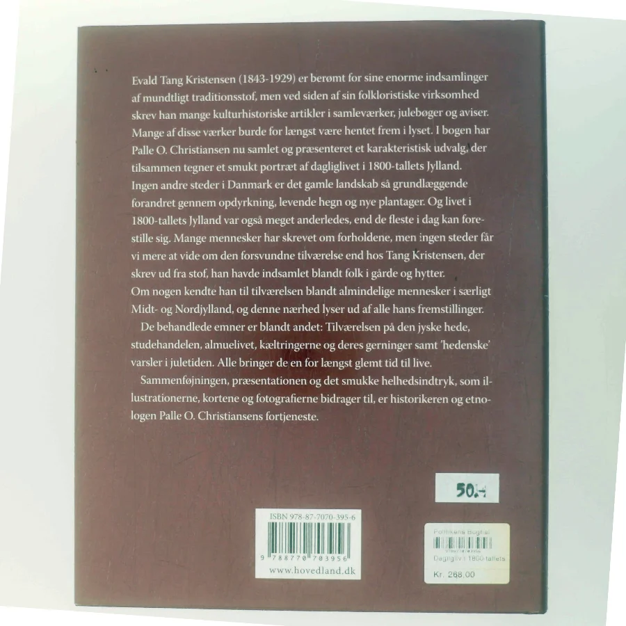 Dagligliv i 1800-tallets Jylland : Evald Tang Kristensen om mennesker og landskaber af Evald Tang Kristensen (Bog)