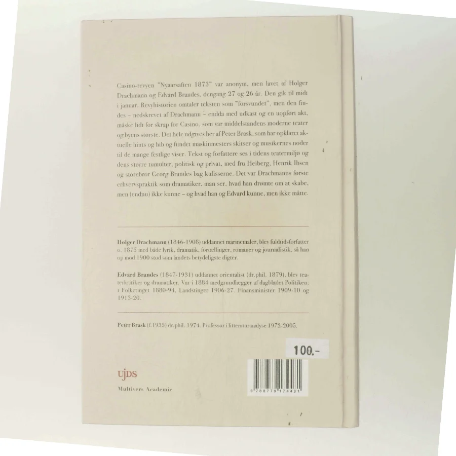 Nytaarsaften paa Casino 1873 af Holger Drachmann (Bog)