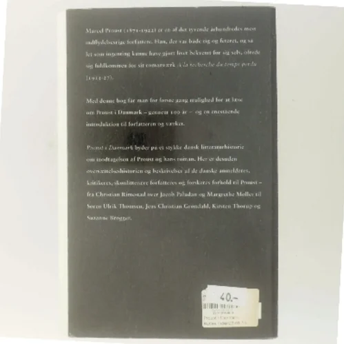 Proust i Danmark af Neal Ashley Conrad Thing (Bog)