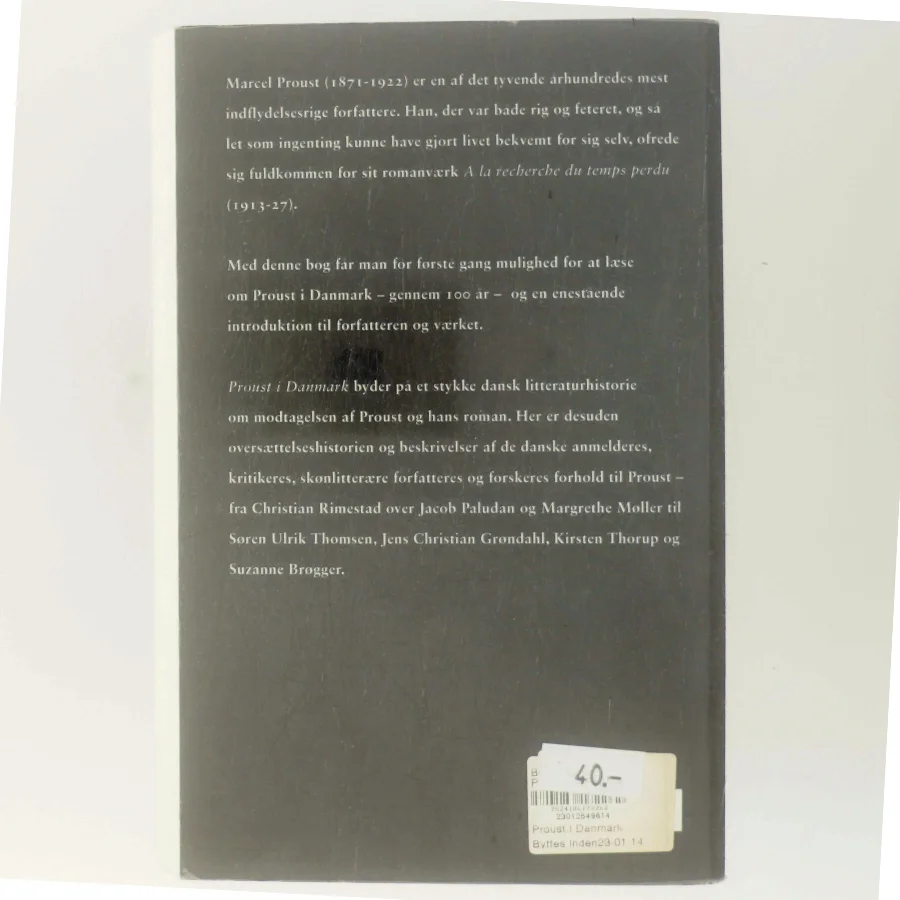 Proust i Danmark af Neal Ashley Conrad Thing (Bog)