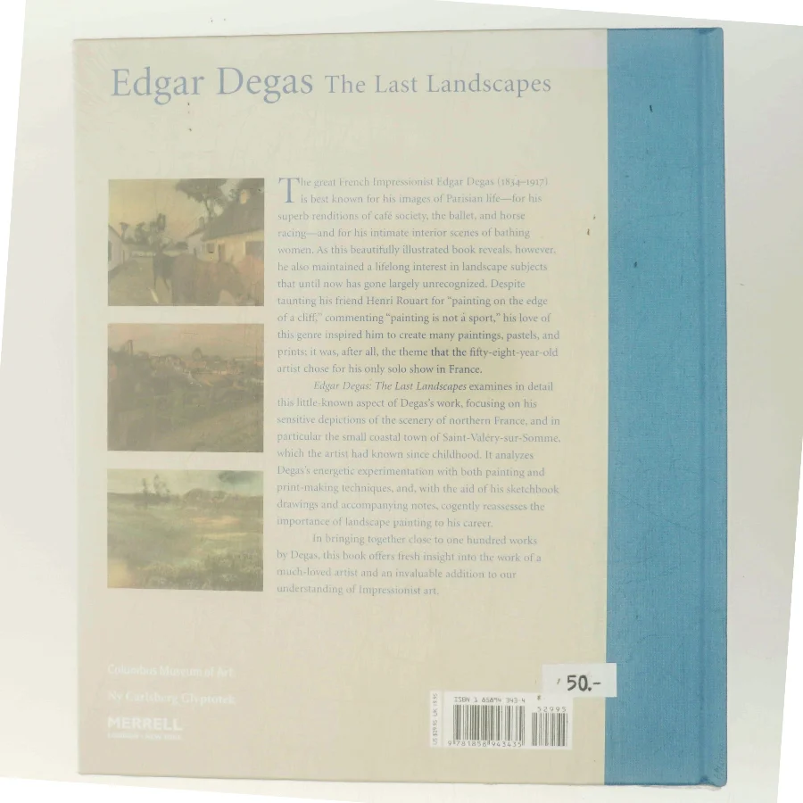Edgar Degas : the last landscapes (Bog)