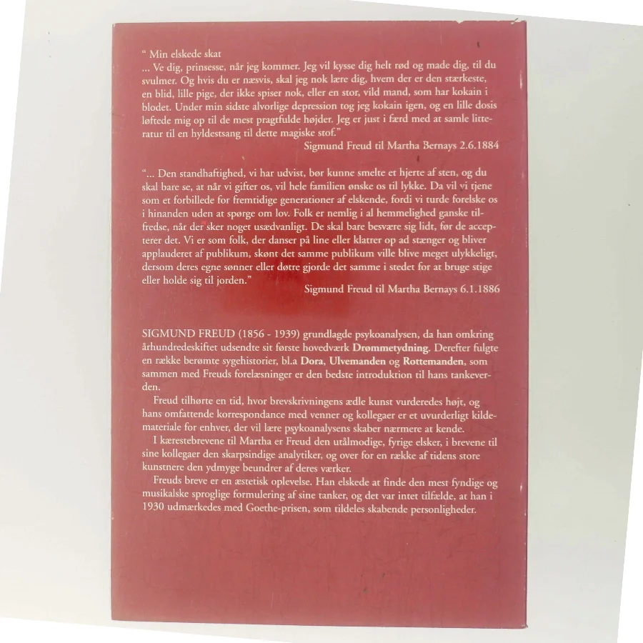 Kæreste breve og anden korrespondance af Sigmund Freud (Bog)