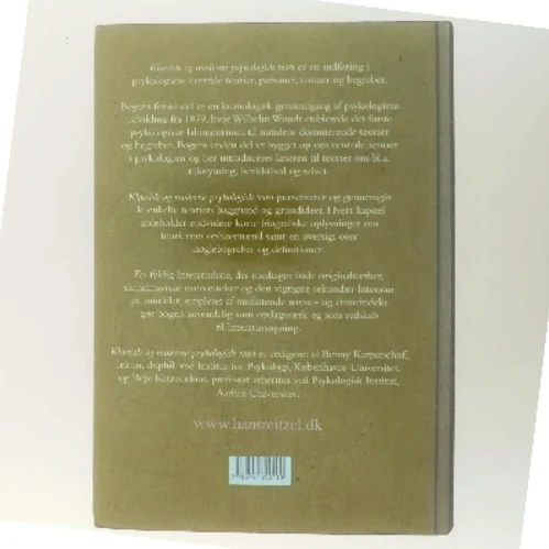 Klassisk og moderne psykologisk teori (Bog)