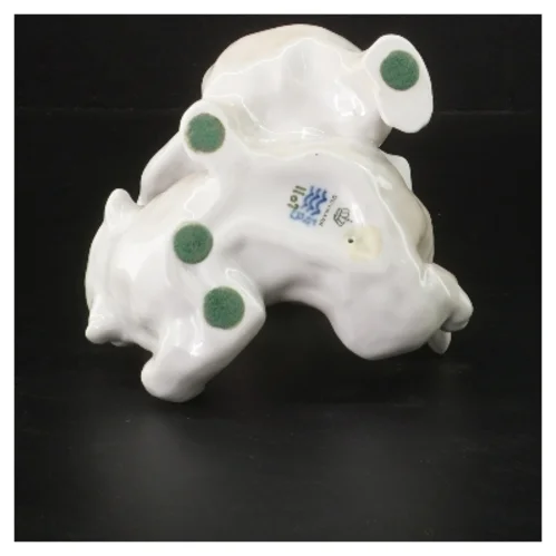 Porcelænsfigur af legende bjørne fra Royal Copenhagen (str. 15 cm)