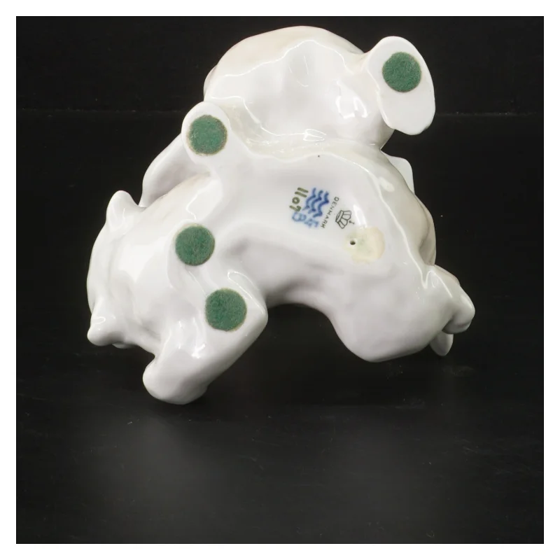 Porcelænsfigur af legende bjørne fra Royal Copenhagen (str. 15 cm)