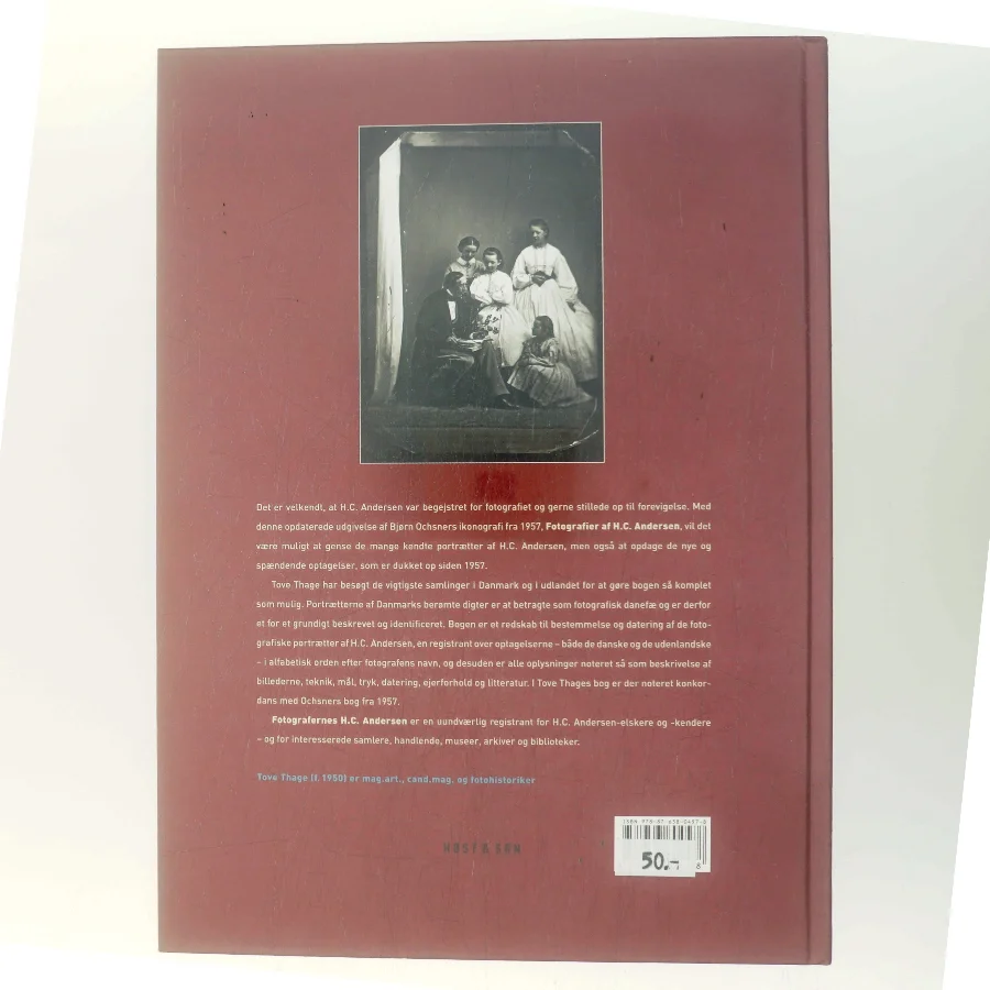 Fotografernes H.C. Andersen : en ikonografi af Tove Thage (Bog)
