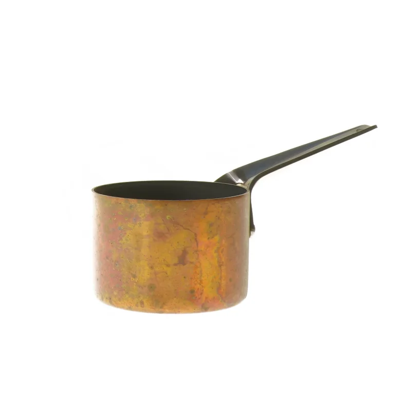 Kobberkasserolle med håndtag fra Georg Jensen (str. Ø 9x6,5 cm)