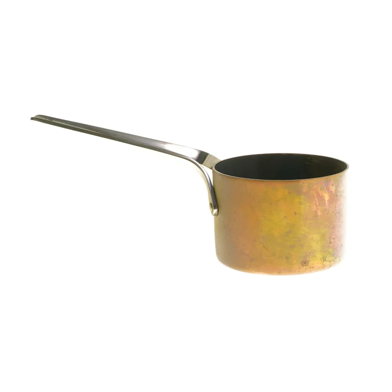 Kobberkasserolle med håndtag fra Georg Jensen (str. Ø 9x6,5 cm)
