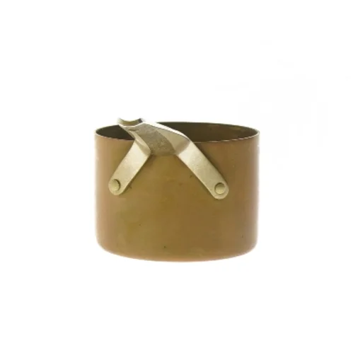 Kobberkasserolle med håndtag fra Georg Jensen (str. Ø 9x6,5 cm)