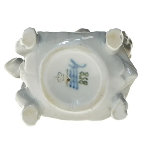 Porcelænsfigur af faun på skildpadde fra Royal Copenhagen (str. 10 cm)