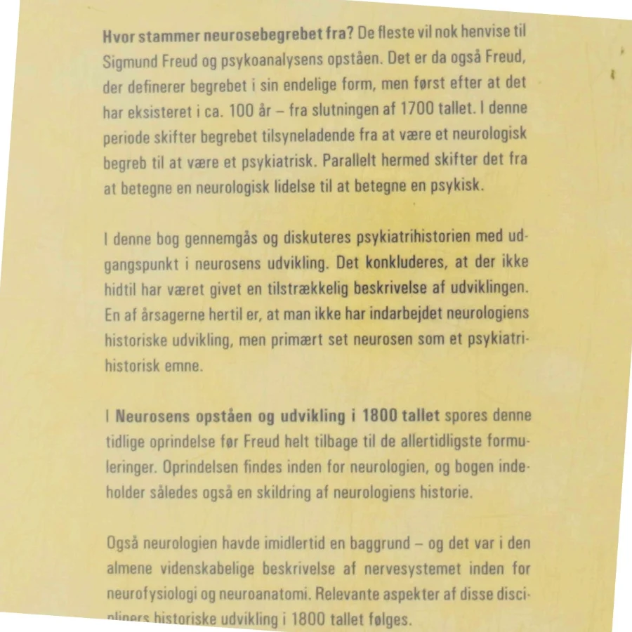 Neurosens opståen og udvikling i 1800tallet af Simo Køppe (Bog)