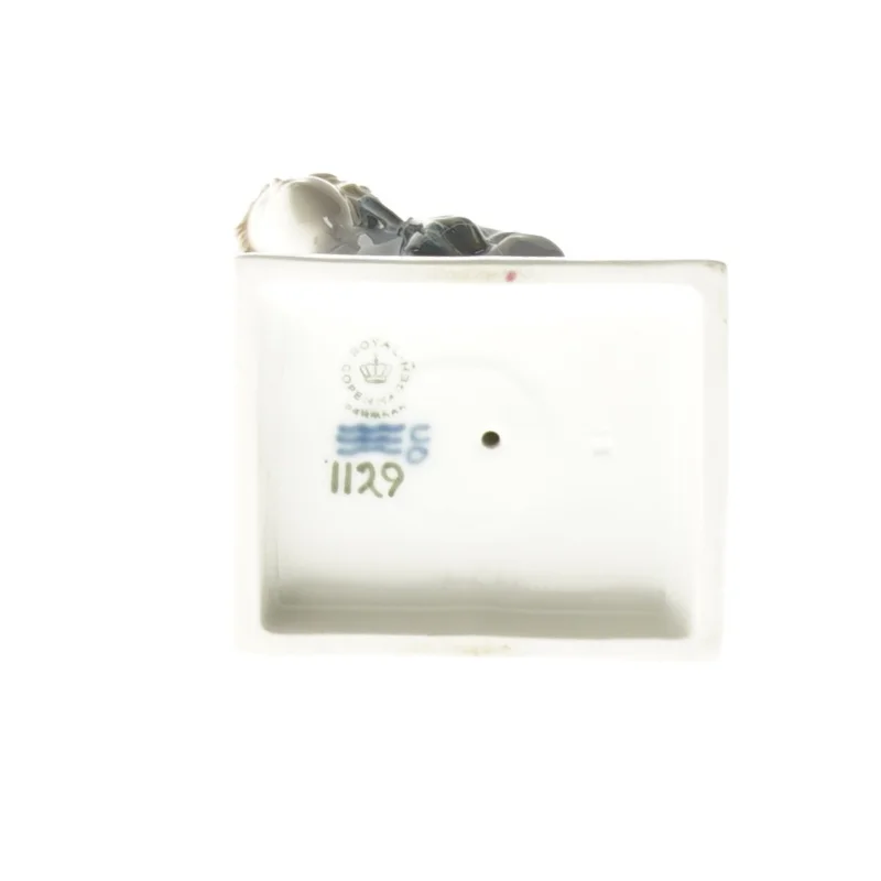 Porcelænsfigur med paraply fra Royal Copenhagen (str. 18 cm)